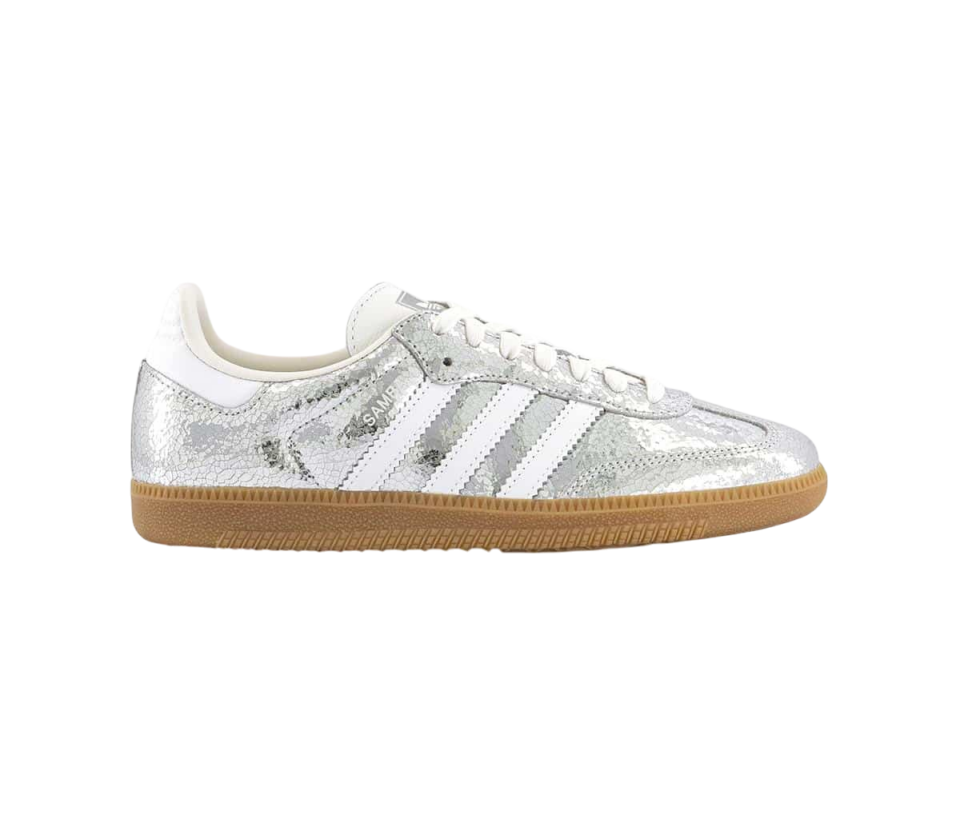 adidas Samba OG Trainers Silver Metalic White White
