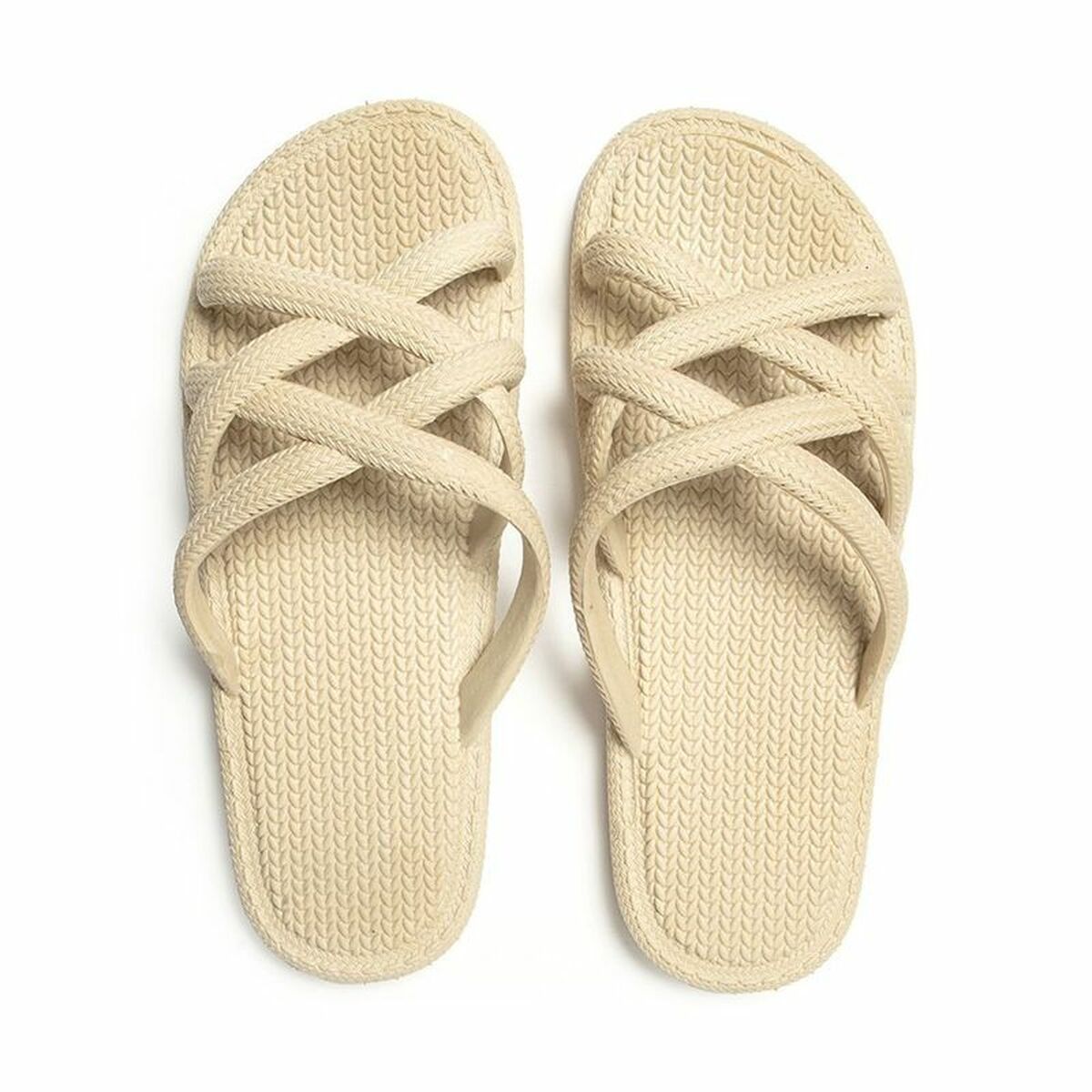 Chanclas Para Mujer Marrón Claro