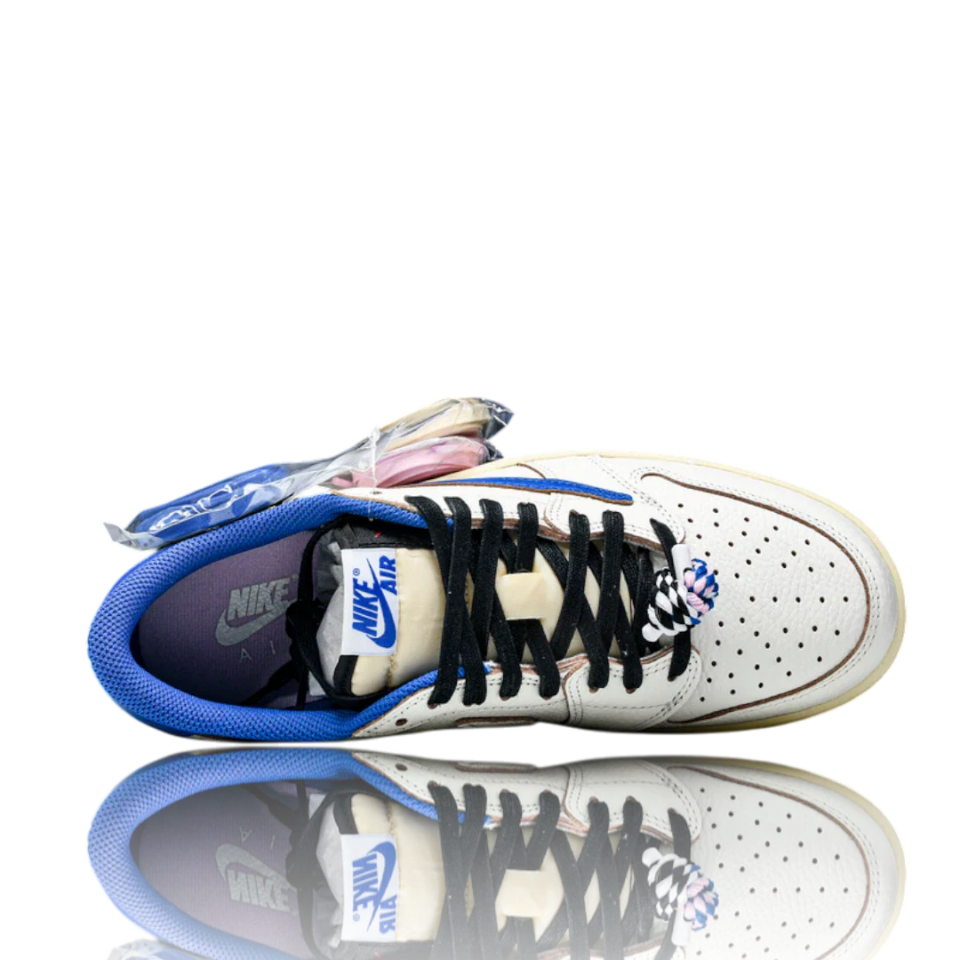 Travis Scott x Fragment AJ1 Low OG Sail Military Blue