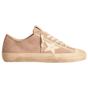 Golden Goose V-Star Pink Suede Cream Star