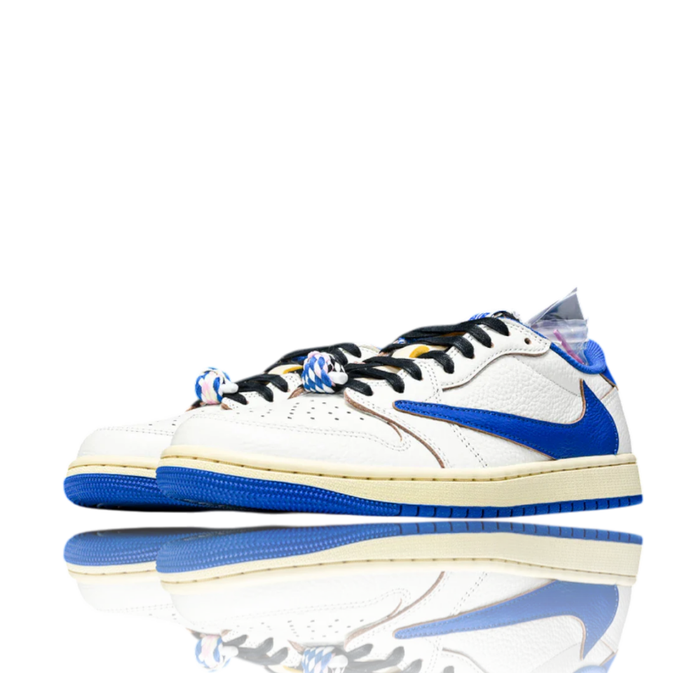 Travis Scott x Fragment AJ1 Low OG Sail Military Blue