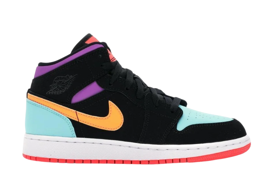 NIKE AIR JORDAN 1 MID MULTI-COLOR