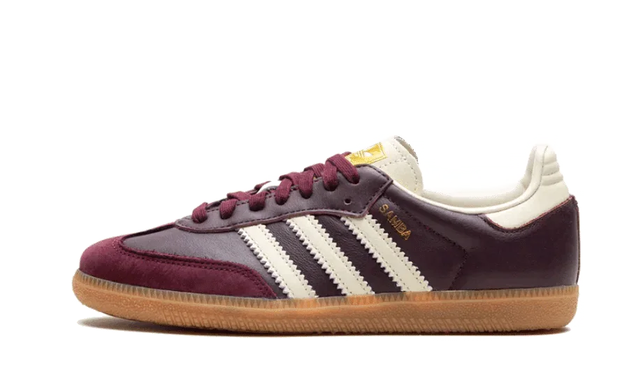 Adidas Samba OG Maroon Gold Metallic