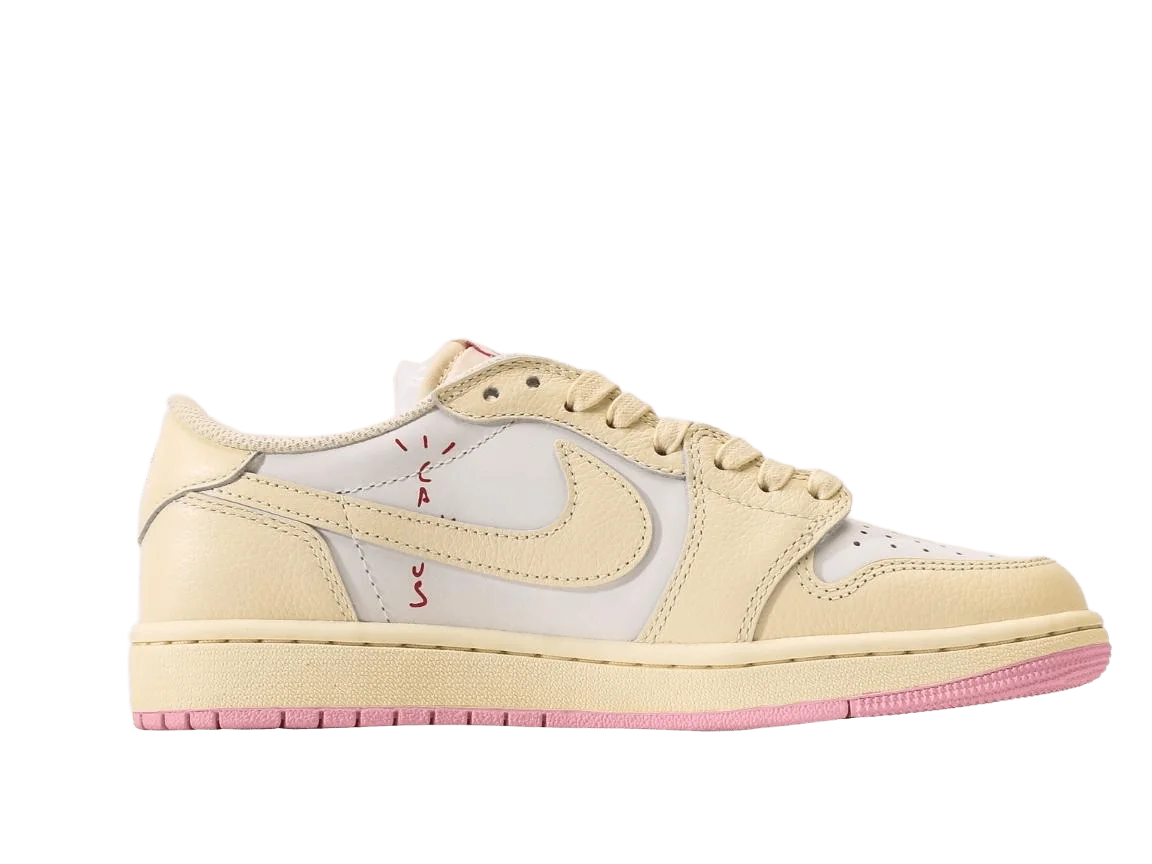 Travis Scott x Air Jordan 1 Low OG Sail White Pink