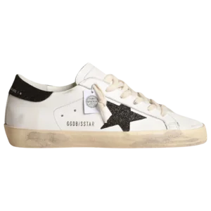 Golden Goose Super-Star Black Swarovski Crystal Star Heel Tab