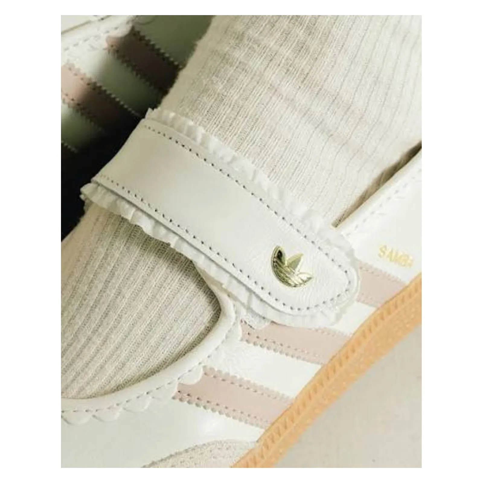adidas Samba Jane Ruffle Pack White Pink Gum